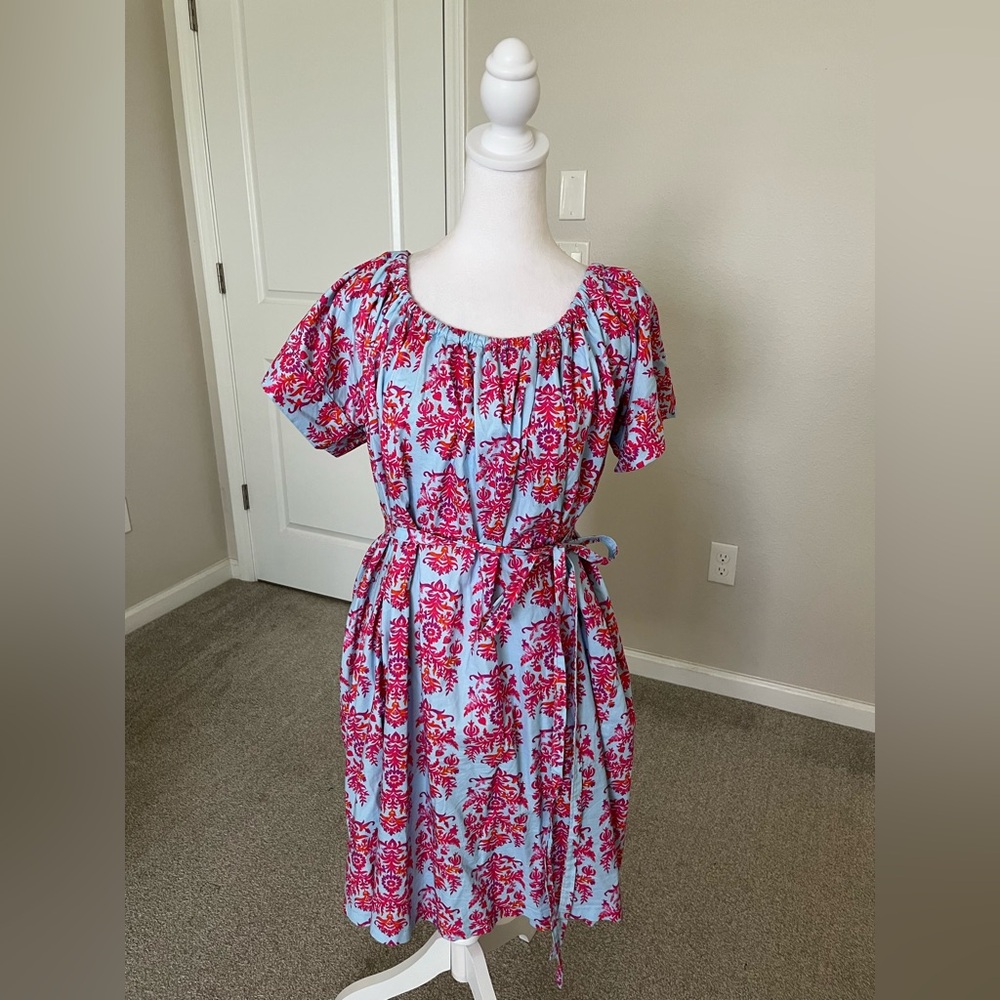 NWOT You Are Beautiful Blue and Red/Pink Dress No Size. Estimated size S/M